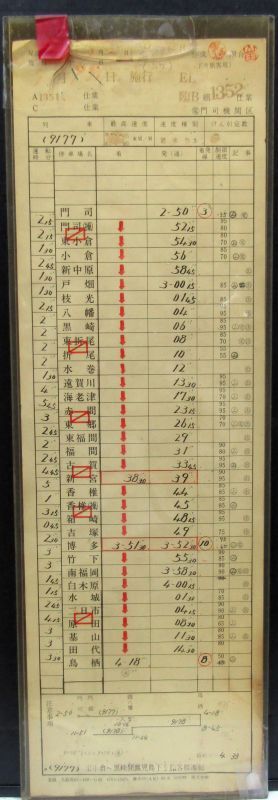 画像1: 国鉄時代　門司機関区　臨B組１３５２仕業　ケース入り1枚