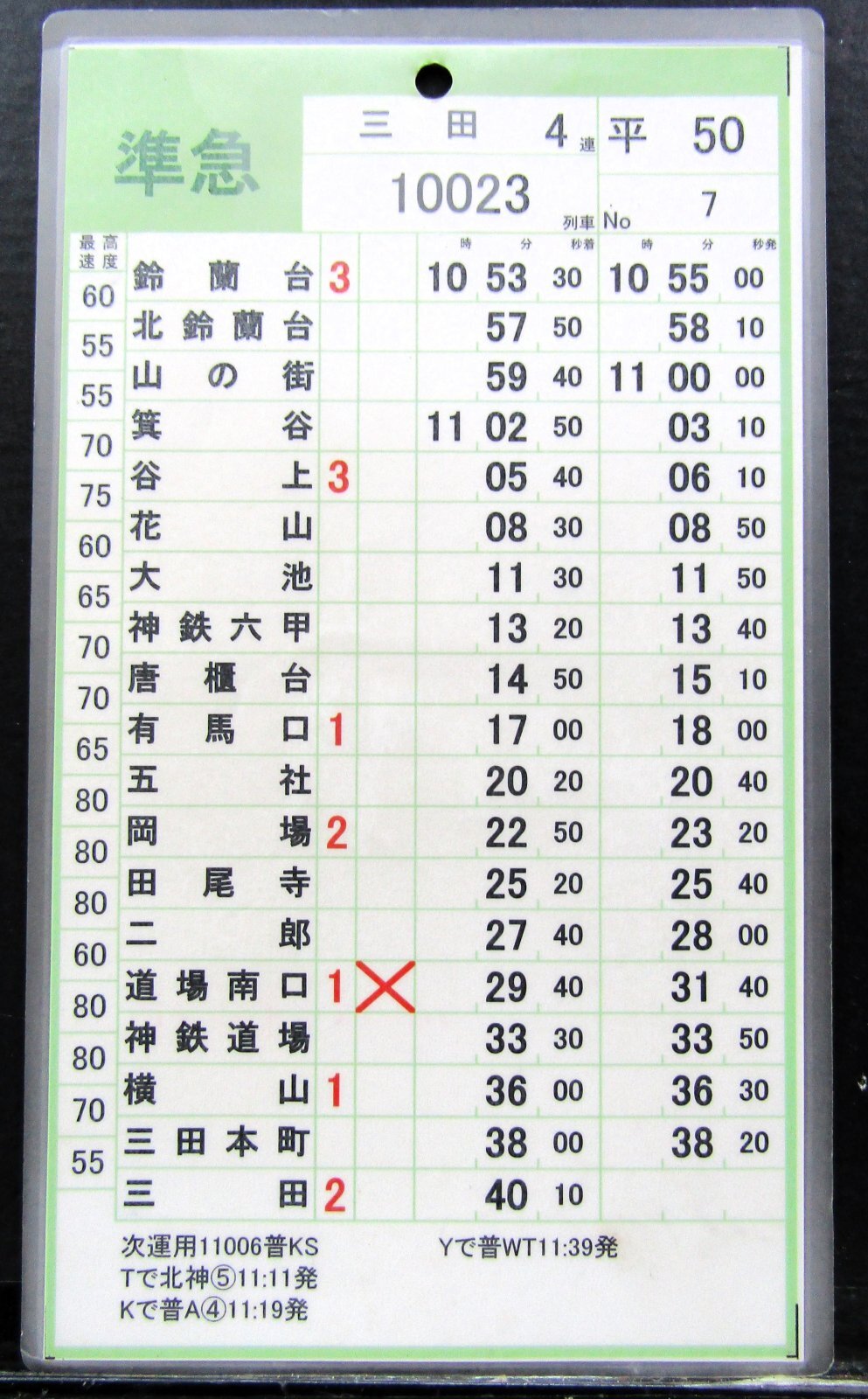画像1: 神戸電鉄  平日５０仕業　No７・No８行路