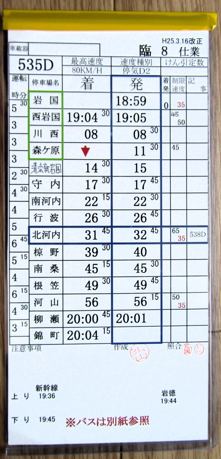 近鉄】乗務行路表8部 平成7年3月改正分 - メルカリ