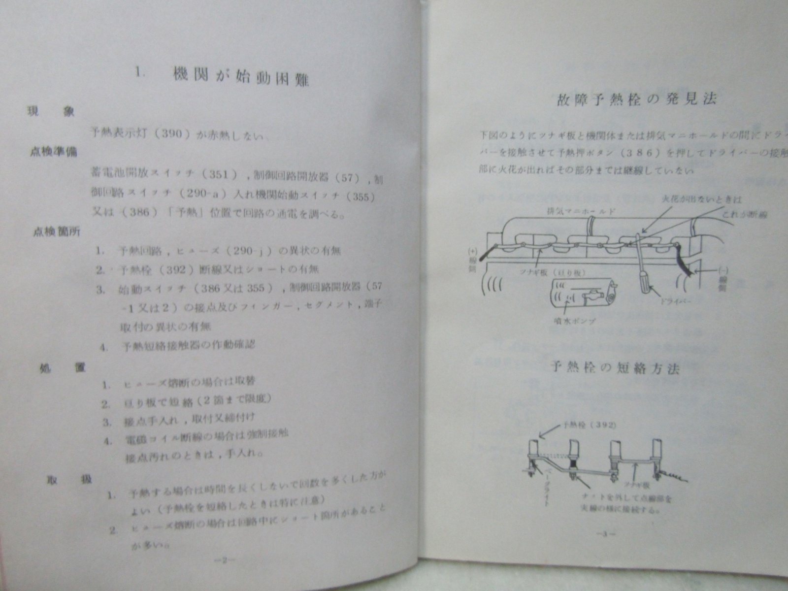 画像8: 「動力車応急処置の手引（ディーゼル機関車編）」熊本鉄道管理局　運転局