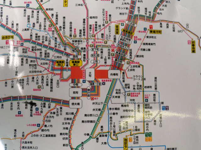 画像: 福島交通　バス路線図　