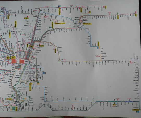 画像: 福島交通　バス路線図　